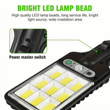 将图片加载到图库查看器，2-Pack: Solar Outdoor Security Street Lighting, 3 Modes With Wireless Motion Sensing and Remote Control

