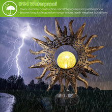 将图片加载到图库查看器，2-Pack: Solar Powered Glass Globe Stake Lamp
