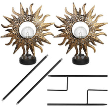 将图片加载到图库查看器，2-Pack: Solar Powered Glass Globe Stake Lamp

