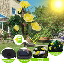 Load image into Gallery viewer, 2-Pack: Solar Powered Rose Flower LED Decorative Lamp
