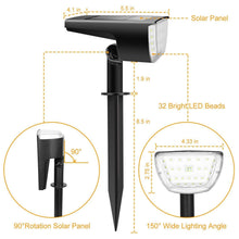将图片加载到图库查看器，2-Pack: Solarek 32 LEDs Solar Landscape Spotlights
