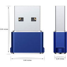 Load image into Gallery viewer, 2-Pack: USB C Female to USB Male Adapter
