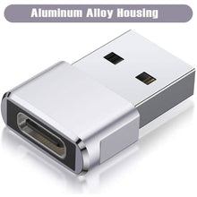 Load image into Gallery viewer, 2-Pack: USB C Female to USB Male Adapter
