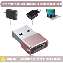 Load image into Gallery viewer, 2-Pack: USB C Female to USB Male Adapter
