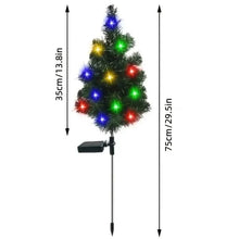 将图片加载到图库查看器，2-Pack: Waterproof Solar Christmas Tree LED Light
