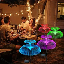 Load image into Gallery viewer, 2-Pack: Waterproof Solar Jellyfish Fiber Optic Light
