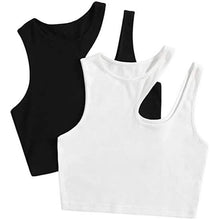 Load image into Gallery viewer, 2-Pack: Women's Cropped Knit Tank Top
