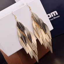 将图片加载到图库查看器，2-Pairs: Women's Alloy Leaf Drop Earrings
