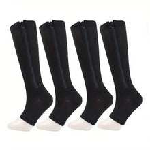 将图片加载到图库查看器，2-Pairs: Women's Open Toe Sports Compression Socks
