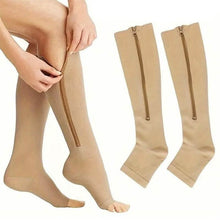将图片加载到图库查看器，2-Pairs: Women's Open Toe Sports Compression Socks

