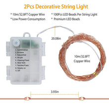 将图片加载到图库查看器，2-Piece: 100LED Beads String Lights
