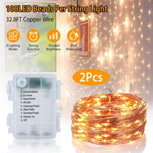 将图片加载到图库查看器，2-Piece: 100LED Beads String Lights
