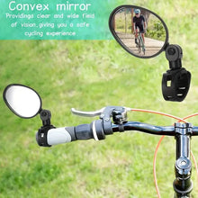Load image into Gallery viewer, 2-Piece: 360° Adjustable Rotatable Handlebar Mirror - Wide Angle Bicycle Mirror
