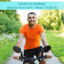Load image into Gallery viewer, 2-Piece: 360° Adjustable Rotatable Handlebar Mirror - Wide Angle Bicycle Mirror
