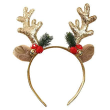 Load image into Gallery viewer, 2-Piece: Christmas Deer Horn Bell Head Buckle

