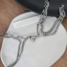 Load image into Gallery viewer, 2-Piece: Lovers' Titanium Steel Love Magnet Bracelet
