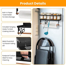 Load image into Gallery viewer, 2-Piece: Magnetic Spice Racks for Refrigerator with Paper Towel Holder
