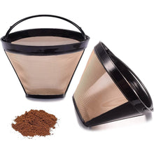 将图片加载到图库查看器，2-Piece: Reusable No.4 Cone Coffee Maker Filters
