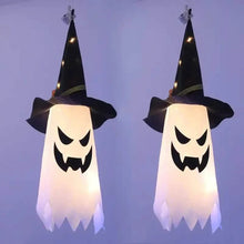 将图片加载到图库查看器，2-Piece Set: Glowing Ghost Witch Hat Halloween Decorations
