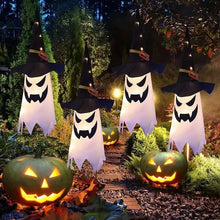 将图片加载到图库查看器，2-Piece Set: Glowing Ghost Witch Hat Halloween Decorations
