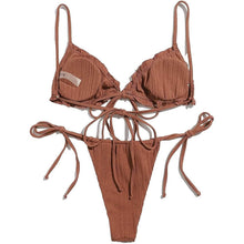将图片加载到图库查看器，2-Piece Set: Thong Brazilian Bikini Swimsuit
