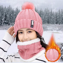 Load image into Gallery viewer, 2-Piece Set: Women's Knitted Hat Scarf Caps Neck Warmer Winter Hat
