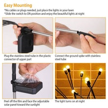 将图片加载到图库查看器，2-Piece: Solar Firefly Lights Swaying Decorative Pathway Lamp
