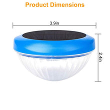 将图片加载到图库查看器，2-Piece: Solar Powered LED Pool Light Gradient Multicolor Changing
