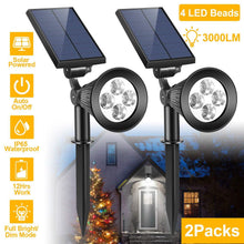 将图片加载到图库查看器，2-Piece: Solar Spotlight Outdoor Dusk Waterproof
