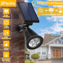 将图片加载到图库查看器，2-Piece: Solar Spotlight Outdoor Dusk Waterproof
