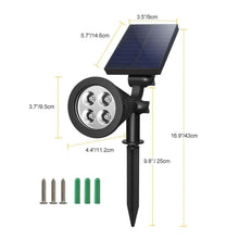 将图片加载到图库查看器，2-Piece: Solar Spotlight Outdoor Dusk Waterproof
