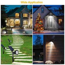 将图片加载到图库查看器，2-Piece: Solar Spotlight Outdoor Dusk Waterproof
