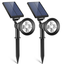 将图片加载到图库查看器，2-Piece: Solar Spotlight Outdoor Dusk Waterproof
