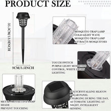 Load image into Gallery viewer, 2-Piece: Solar Waterproof Outdoor Bug and Mosquito Zapper
