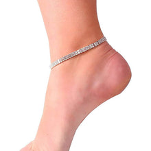 将图片加载到图库查看器，2-Piece: Women's Twinkle Diamond Anklet

