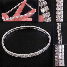 将图片加载到图库查看器，2-Piece: Women's Twinkle Diamond Anklet
