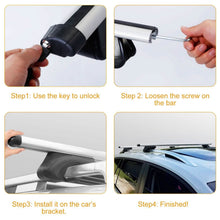 Load image into Gallery viewer, 2-Pieces: Car Roof Top Crossbar Rack
