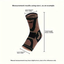 将图片加载到图库查看器，2-Pieces: Copper Adjustable Compression Ankle Guards
