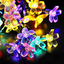 Load image into Gallery viewer, 2-Pieces: Solar Power String Lights 50 LED Beads Fairy Sakura Flower
