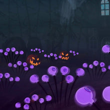 Load image into Gallery viewer, 2-Pieces: Solar Scary Eyeball Lights Halloween Decoration Swaying Light
