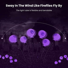 Load image into Gallery viewer, 2-Pieces: Solar Scary Eyeball Lights Halloween Decoration Swaying Light
