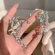 Load image into Gallery viewer, 2-Pieces: Trendy Minimalist Style Hip Hop Hollow Butterfly Ear Climber
