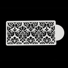 将图片加载到图库查看器，2 Style Cake Side Cupcake Cake Sugarcraft Decoration Cake Mould Plastic Baking Cake Decorating Tool 2 Pieces Cupcake Stencil Cake Side Decorating Templates Powdered Sugar Template Wedding Cake Decor Flower Molding
