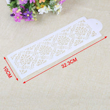 将图片加载到图库查看器，2 Style Cake Side Cupcake Cake Sugarcraft Decoration Cake Mould Plastic Baking Cake Decorating Tool 2 Pieces Cupcake Stencil Cake Side Decorating Templates Powdered Sugar Template Wedding Cake Decor Flower Molding
