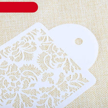 将图片加载到图库查看器，2 Style Cake Side Cupcake Cake Sugarcraft Decoration Cake Mould Plastic Baking Cake Decorating Tool 2 Pieces Cupcake Stencil Cake Side Decorating Templates Powdered Sugar Template Wedding Cake Decor Flower Molding
