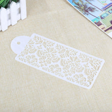 将图片加载到图库查看器，2 Style Cake Side Cupcake Cake Sugarcraft Decoration Cake Mould Plastic Baking Cake Decorating Tool 2 Pieces Cupcake Stencil Cake Side Decorating Templates Powdered Sugar Template Wedding Cake Decor Flower Molding
