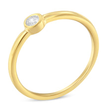 Load image into Gallery viewer, 14K Yellow Gold Plated .925 Sterling Silver Miracle Set Diamond Ring (1/20 Cttw, J-K Color, I1-I2 Clarity) - Size 6
