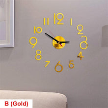 将图片加载到图库查看器，20 Inch Wall Clock Round Style Number Coffee Tea Cup Modern Large Silent Wall Stickers for Hall and Bedroom Home Decorations Arabic Numeral Wall Clocks Acrylic Mirror Stickers/Home Decor Design Acrylic Wall Clock Stickers Home Living Room Decoration
