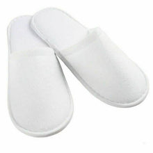 将图片加载到图库查看器，20-Pairs: Spa Hotel Guest Soft Slippers Closed Toe Disposable Travel Slipper
