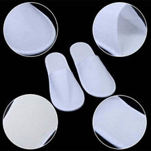 将图片加载到图库查看器，20-Pairs: Spa Hotel Guest Soft Slippers Closed Toe Disposable Travel Slipper
